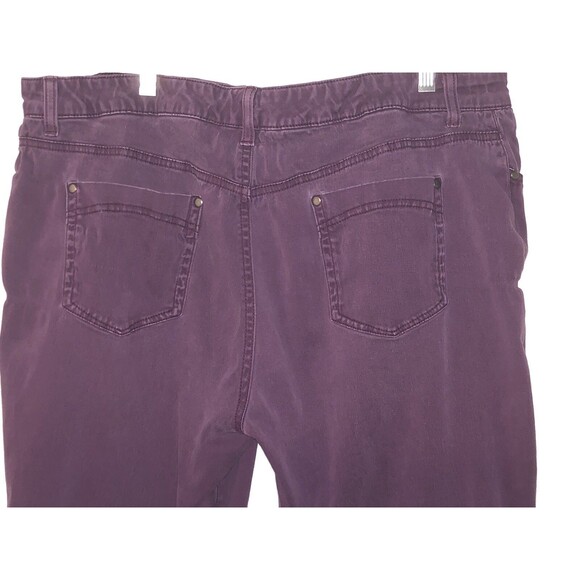 Ladies Bandolino Size 18 Maroon Jeans Used - Picture 5 of 6